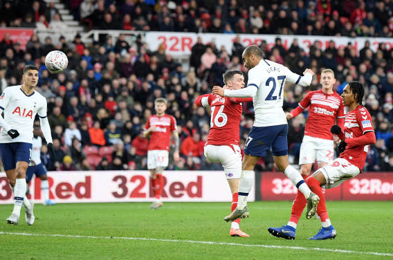 足总杯-热刺客场1-1战平米德尔斯堡 奥里耶助攻卢卡斯头球扳平 足总杯-热刺客场1-1战平米德尔斯堡 奥里耶助攻卢卡斯头球扳平