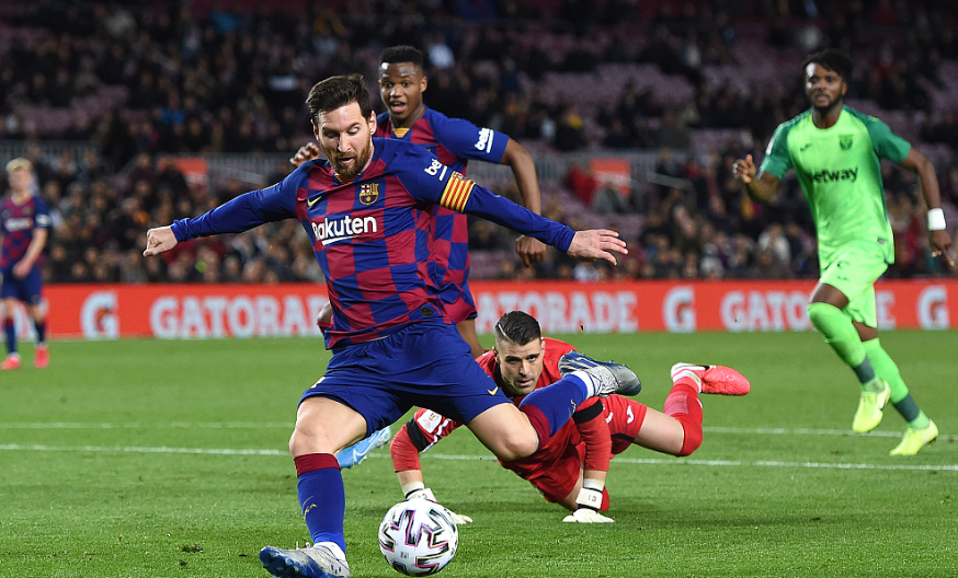 国王杯-梅西2射1传迎五百胜 巴萨5-0大胜进八强 国王杯-梅西2射1传迎五百胜 巴萨5-0大胜进八强