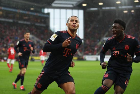 德甲-拜仁3-1客胜美因茨 莱万穆勒破门蒂亚戈献世界波 德甲-拜仁3-1客胜美因茨 莱万穆勒破门蒂亚戈献世界波