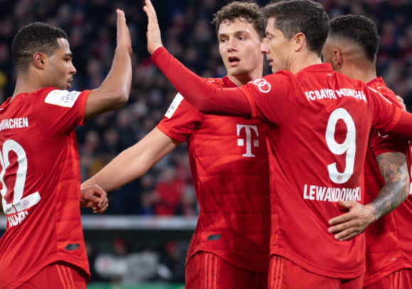 德国杯-拜仁4-3险胜霍芬海姆晋级八强 莱万梅开二度穆勒破门 德国杯-拜仁4-3险胜霍芬海姆晋级八强 莱万梅开二度穆勒破门