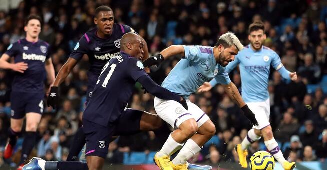 英超-曼城2-0西汉姆 丁丁传射热苏斯3失单刀 英超-曼城2-0西汉姆 丁丁传射热苏斯3失单刀