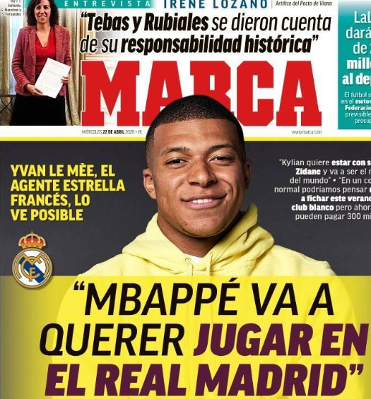 姆巴佩本人以及经纪人都希望他加盟皇马效力 巴黎或强留至合同结束 姆巴佩本人以及经纪人都希望他加盟皇马效力 巴黎或强留至合同结束