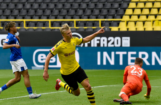 德甲-多特4-0沙尔克 哈兰德小阿扎尔传射格雷罗双响 德甲-多特4-0沙尔克 哈兰德小阿扎尔传射格雷罗双响