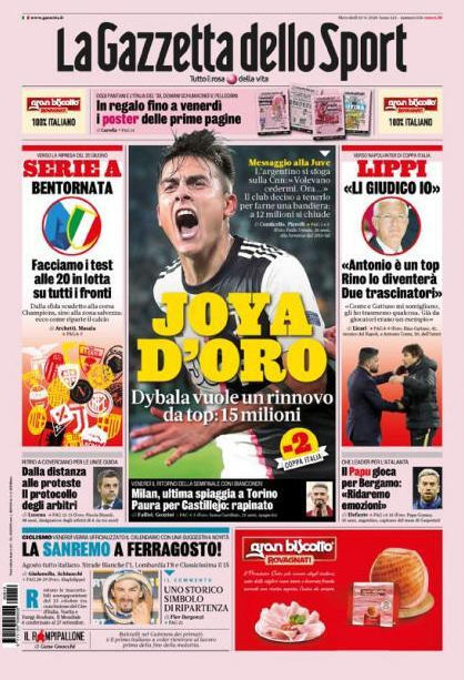 意媒:尤文续约迪巴拉受阻!索1500万高薪 要求看齐C罗 意媒:尤文续约迪巴拉受阻!索1500万高薪 要求看齐C罗