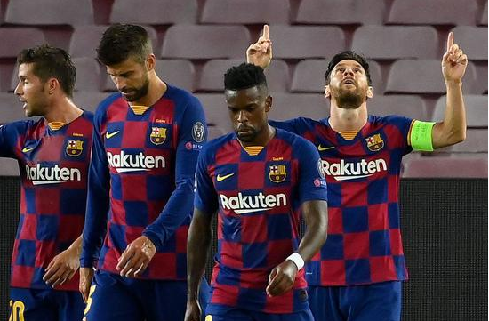 欧冠-梅西神仙球+造点+进球被吹 巴萨4-2晋级战拜仁 欧冠-梅西神仙球+造点+进球被吹 巴萨4-2晋级战拜仁