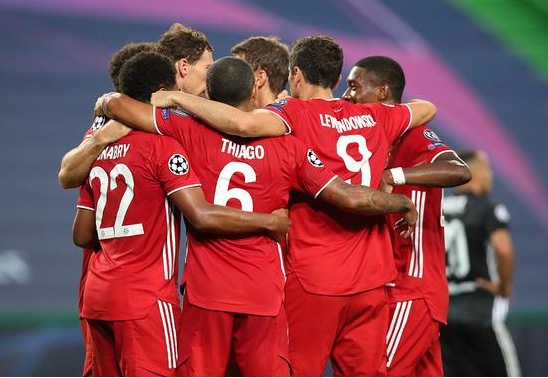 欧冠-格纳布里双响莱万头球 拜仁3-0里昂会师大巴黎 欧冠-格纳布里双响莱万头球 拜仁3-0里昂会师大巴黎