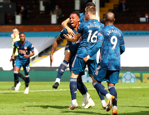 英超-阿森纳3-0大胜富勒姆 威廉两助攻奥巴梅扬拉卡泽特破门 英超-阿森纳3-0大胜富勒姆 威廉两助攻奥巴梅扬拉卡泽特破门