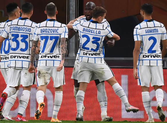 意甲-国际米兰客场2-0击败热那亚 卢卡库建功丹布头槌破门 意甲-国际米兰客场2-0击败热那亚 卢卡库建功丹布头槌破门