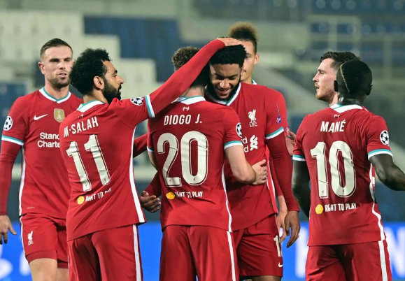 欧冠-利物浦5-0大胜亚特兰大高居榜首 若塔戴帽马内萨拉赫传射 欧冠-利物浦5-0大胜亚特兰大高居榜首 若塔戴帽马内萨拉赫传射