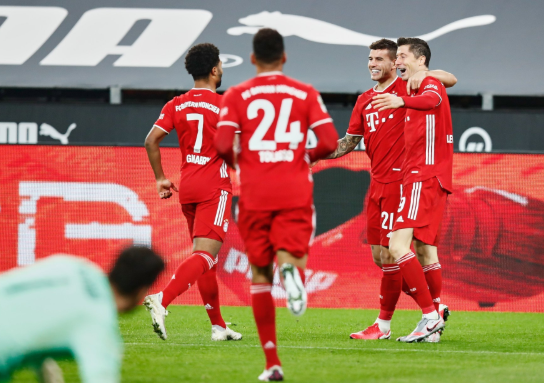 德甲-拜仁3-2战胜多特蒙德 莱万传射萨内破门 德甲-拜仁3-2战胜多特蒙德 莱万传射萨内破门