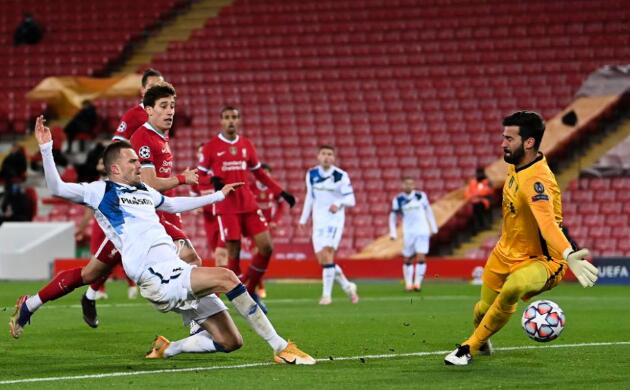 欧冠-戈麦斯助伊利契奇破门 利物浦0-2亚特兰大 欧冠-戈麦斯助伊利契奇破门 利物浦0-2亚特兰大