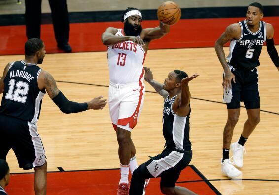 季前赛-火箭112-98战胜马刺 哈登12+3+4戈登11分3助攻 季前赛-火箭112-98战胜马刺 哈登12+3+4戈登11分3助攻