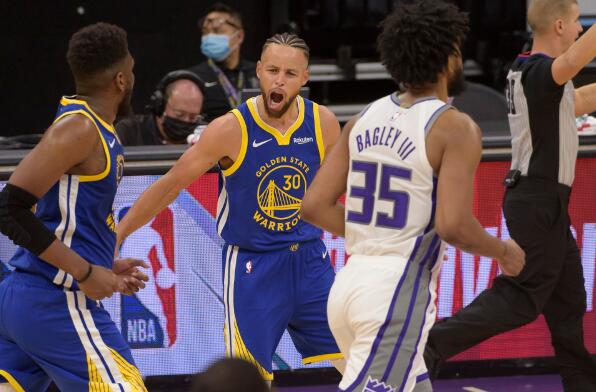 季前赛-国王114-113险胜勇士 盖伊压哨绝杀库里29分 福克斯17+5 季前赛-国王114-113险胜勇士 盖伊压哨绝杀库里29分 福克斯17+5