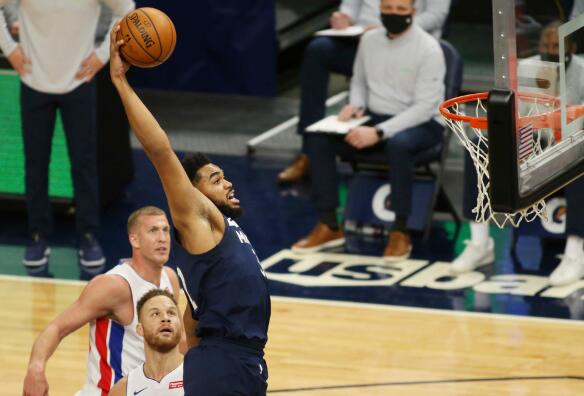 森林狼111-101战胜活塞 唐斯22+10+7 比斯利23分 爱德华兹15分 森林狼111-101战胜活塞 唐斯22+10+7 比斯利23分 爱德华兹15分