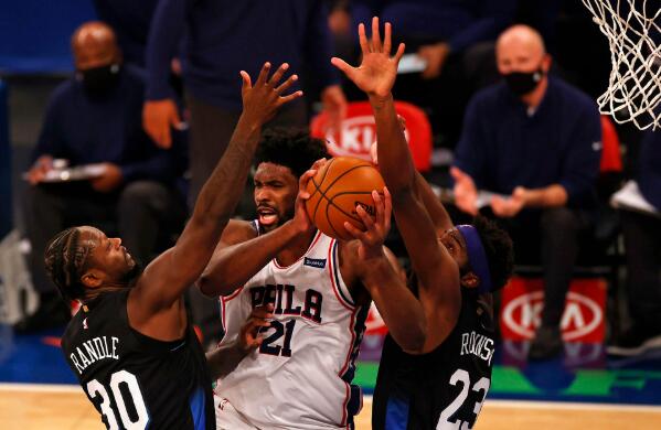 76人109-89尼克斯取两连胜 恩比德27+10 库里17分 兰德尔25+7 76人109-89尼克斯取两连胜 恩比德27+10 库里17分 兰德尔25+7