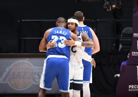 NBA-湖人127-91大胜森林狼 詹姆斯18+9+5 库兹马20分 NBA-湖人127-91大胜森林狼 詹姆斯18+9+5 库兹马20分