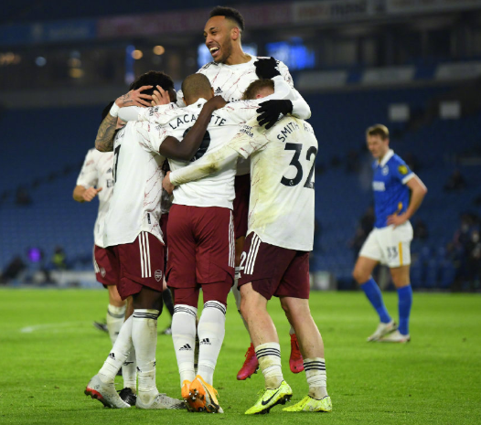 英超-阿森纳1-0击败布莱顿取两连胜 萨卡助攻拉卡泽特制胜球 英超-阿森纳1-0击败布莱顿取两连胜 萨卡助攻拉卡泽特制胜球