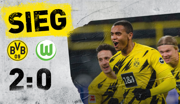 德甲-多特主场2-0轻取狼堡 桑乔传射止联赛16轮球荒 德甲-多特主场2-0轻取狼堡 桑乔传射止联赛16轮球荒