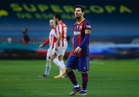 西超杯-巴萨加时2-3不敌毕巴丢冠 梅西染红格刀2球 西超杯-巴萨加时2-3不敌毕巴丢冠 梅西染红格刀2球