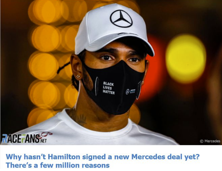 名记曝汉密尔顿要价6000万美元被拒 伯尼批小汉作秀 名记曝汉密尔顿要价6000万美元被拒 伯尼批小汉作秀