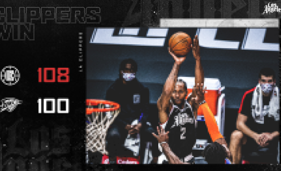 小卡34分准三双乔治低迷 快船108-100力擒雷霆豪取7连胜 小卡34分准三双乔治低迷 快船108-100力擒雷霆豪取7连胜