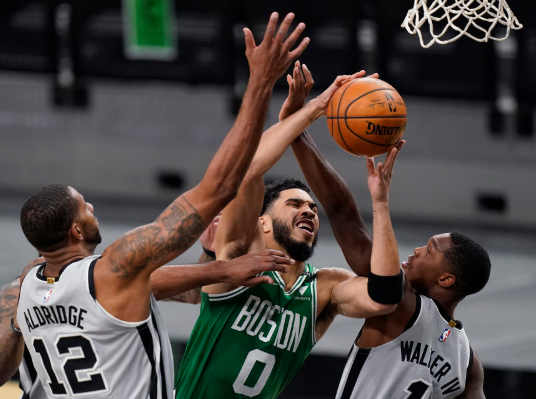 塔图姆25+7难救主双德41分 马刺6人上双110-106战胜凯尔特人 塔图姆25+7难救主双德41分 马刺6人上双110-106战胜凯尔特人