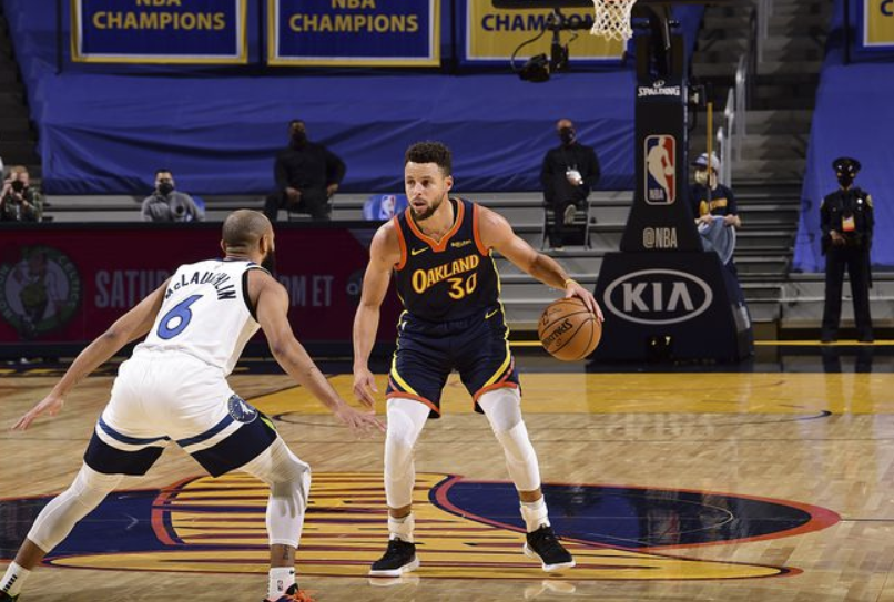 库里16+6+8 勇士123-111双杀森林狼 乌布雷20+9怀斯曼25分 库里16+6+8 勇士123-111双杀森林狼 乌布雷20+9怀斯曼25分