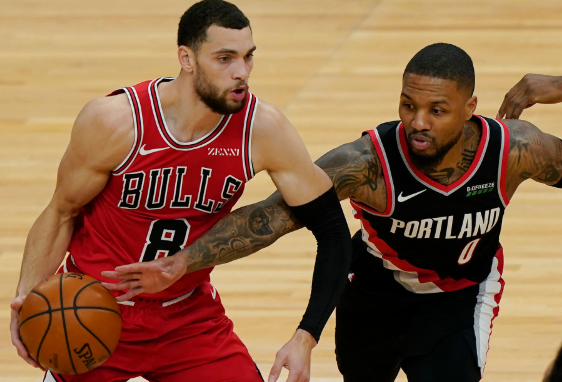 利拉德44+9三分压哨绝杀 拉文26+7 公牛122-123负开拓者 利拉德44+9三分压哨绝杀 拉文26+7 公牛122-123负开拓者