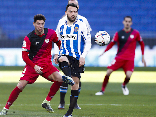 西乙-巴列卡诺3-2逆转西班牙人 武磊连续7轮替补 西乙-巴列卡诺3-2逆转西班牙人 武磊连续7轮替补