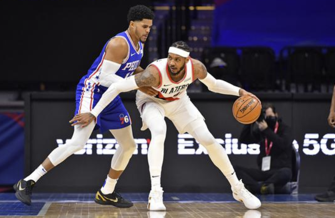 甜瓜22+5开拓者121-105爆冷大胜76人 大帝37+5利拉德轮休 甜瓜22+5开拓者121-105爆冷大胜76人 大帝37+5利拉德轮休