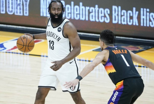 哈登38+11致命一击 保罗29分 篮网128-124逆转太阳迎四连胜 哈登38+11致命一击 保罗29分 篮网128-124逆转太阳迎四连胜