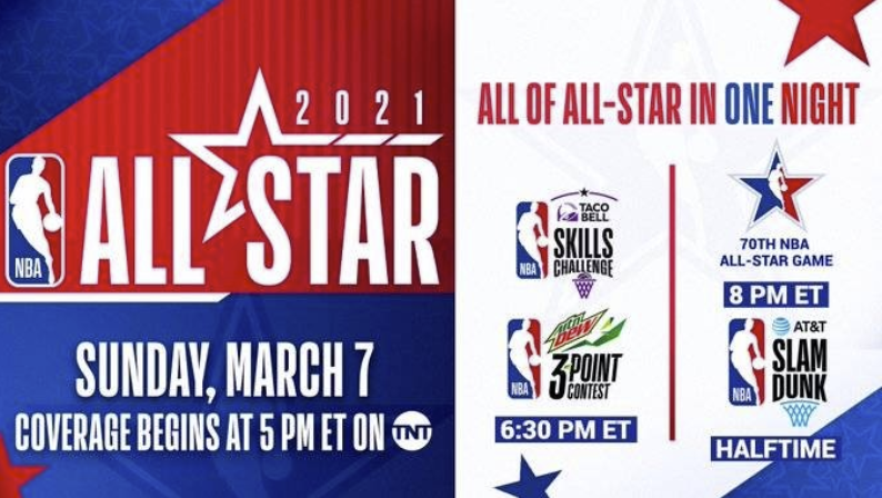 NBA官宣今年全明星3月8日举行 赛制和去年相同 NBA官宣今年全明星3月8日举行 赛制和去年相同