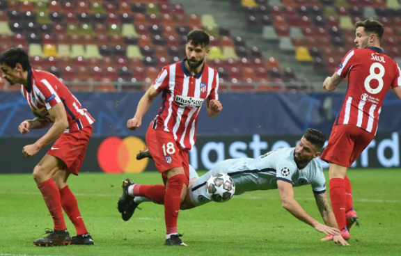 欧冠-切尔西1-0客胜马竞 吉鲁倒勾制胜!苏神无功 欧冠-切尔西1-0客胜马竞 吉鲁倒勾制胜!苏神无功