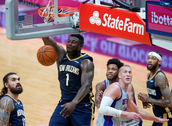 鹈鹕双星爆发携手砍59分 全队6人上双128-118轻取活塞 鹈鹕双星爆发携手砍59分 全队6人上双128-118轻取活塞