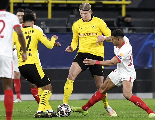 欧冠-多特2-2塞维利亚总比分5-4险胜晋级 哈兰德梅开二度 欧冠-多特2-2塞维利亚总比分5-4险胜晋级 哈兰德梅开二度