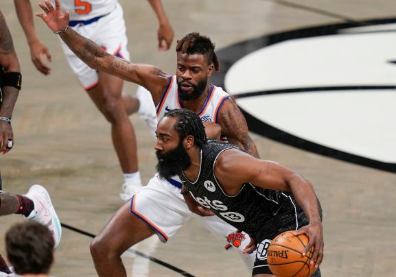 NBA-哈登21+15+15 兰德尔33+12+6 篮网117-112力克尼克斯 NBA-哈登21+15+15 兰德尔33+12+6 篮网117-112力克尼克斯