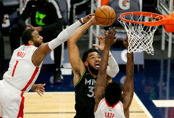 森林狼107-101逆转火箭终结3连败 唐斯砍29+16带5人上双 森林狼107-101逆转火箭终结3连败 唐斯砍29+16带5人上双