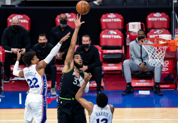 NBA-恩比德复出76人122-113胜森林狼 唐斯39+14+5爱德华兹27分 NBA-恩比德复出76人122-113胜森林狼 唐斯39+14+5爱德华兹27分