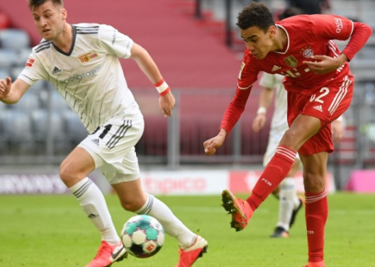 德甲-拜仁1-1柏林联五分领跑 穆西亚拉破门穆勒送助攻 德甲-拜仁1-1柏林联五分领跑 穆西亚拉破门穆勒送助攻