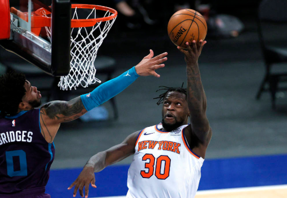 兰德尔16+10+7巴雷特24分 尼克斯109-97击败黄蜂迎7连胜 兰德尔16+10+7巴雷特24分 尼克斯109-97击败黄蜂迎7连胜