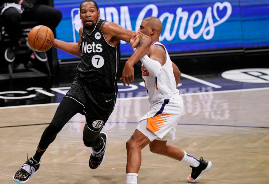 杜兰特复出欧文34+6+12 布克36分篮网主场128-119擒太阳 杜兰特复出欧文34+6+12 布克36分篮网主场128-119擒太阳