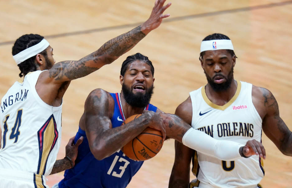 快船103-120惨败鹈鹕4连胜终结 乔治低迷仅9分胖虎23+5 快船103-120惨败鹈鹕4连胜终结 乔治低迷仅9分胖虎23+5