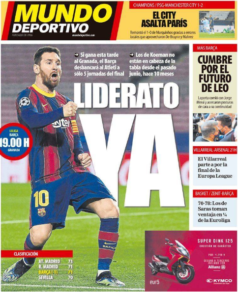 西甲前瞻-巴萨:赢球即超马竞登顶 梅西4主力遭黄牌危机 西甲前瞻-巴萨:赢球即超马竞登顶 梅西4主力遭黄牌危机