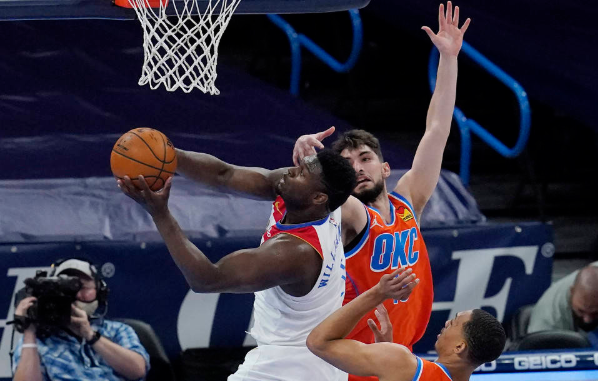 鹈鹕109-95胜雷霆避免连败 胖虎砍27+8+6英格拉姆24分 鹈鹕109-95胜雷霆避免连败 胖虎砍27+8+6英格拉姆24分