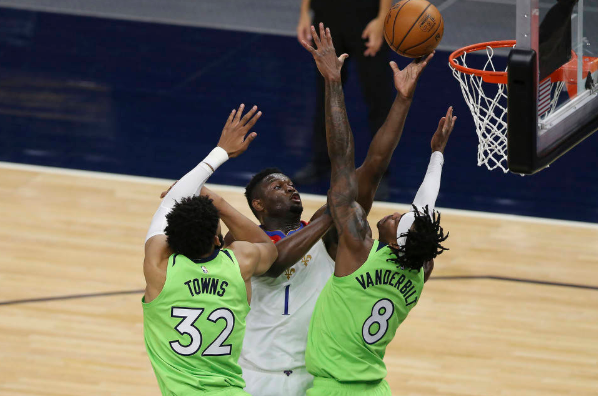 森林狼加时136-140负鹈鹕止四连胜 锡安37分鲍尔33+11+8 森林狼加时136-140负鹈鹕止四连胜 锡安37分鲍尔33+11+8