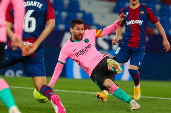 西甲-巴萨3-3落后马竞1分 梅西破门+致命回传失误 西甲-巴萨3-3落后马竞1分 梅西破门+致命回传失误