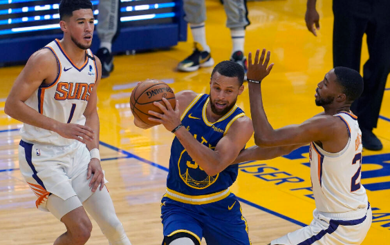 威金斯取38+7库里21分 布克空砍34分 太阳116-122负勇士 威金斯取38+7库里21分 布克空砍34分 太阳116-122负勇士