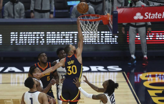 库里39分莫兰特35+6 勇士112-117憾负灰熊无缘季后赛 库里39分莫兰特35+6 勇士112-117憾负灰熊无缘季后赛