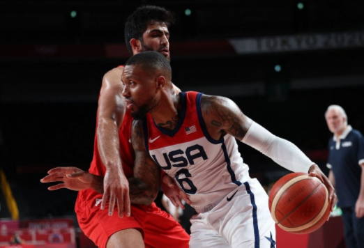 奥运男篮-美国120-66大胜伊朗 利拉德7记三分21分 塔图姆14分 奥运男篮-美国120-66大胜伊朗 利拉德7记三分21分 塔图姆14分