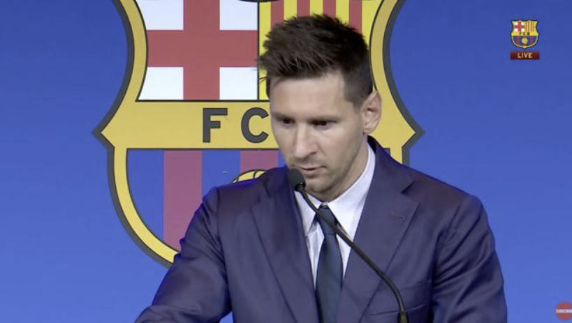 梅西告别发布会两度落泪:无法接受这一切 巴萨高于所有球员 梅西告别发布会两度落泪:无法接受这一切 巴萨高于所有球员